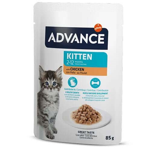 Advance Kitten Sos İçinde Hindili Yavru Kedi Konservesi 85gr