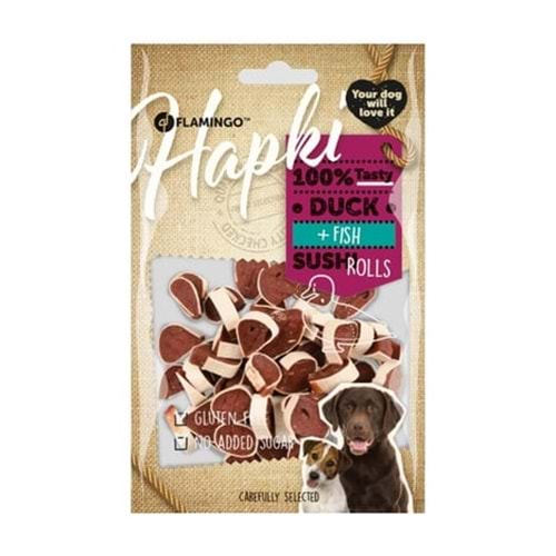 Flamingo Hapki Ördekli&Balıklı Sushi Rulo Glütensiz Köpek Ödülü 85gr