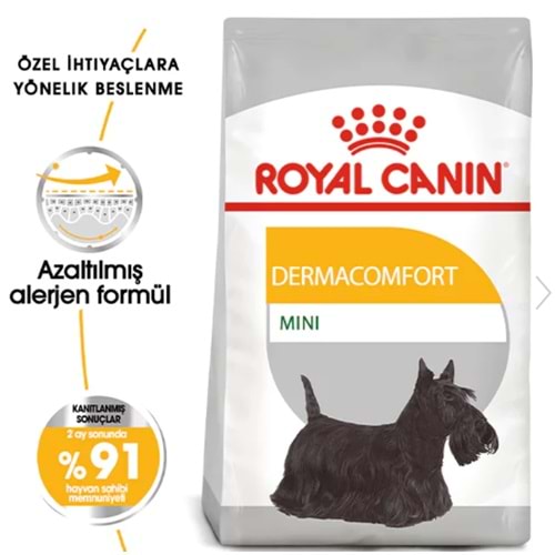 Royal Canin Dermacomfort Hassas Derili Mini Köpekler için Köpek Maması 3 Kg