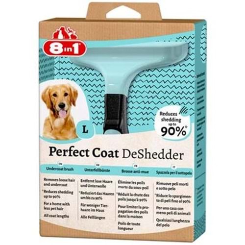 8in1 Perfect Coat DeShedder Furminator Büyük Irk Köpek Tarağı