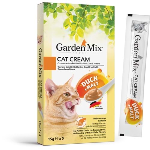 Garden Mix Kedi Kreması Ördek ve Maltlı 5 Adet 15gr
