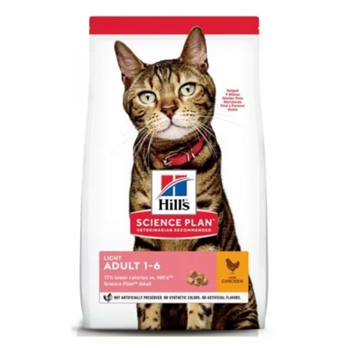 Hills Light Tavuk Etli Düşük Kalorili Yetişkin Kedi Maması 1,5kg