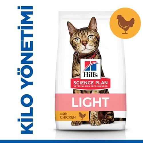 Hills Light Tavuklu Yetişkin Kuru Kedi Maması 3 Kg