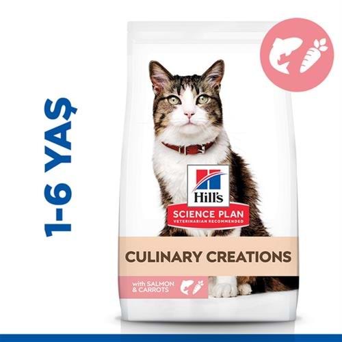 Hills Culinary Creations Somonlu ve Havuçlu Yetişkin Kedi Maması 1,5 Kg