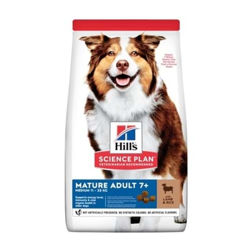 Hills Kuzu Etli +7 Orta Irk Yaşlı Köpek Maması 2,5 Kg