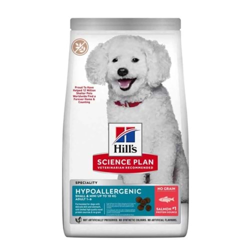 Hill's SCIENCE PLAN Hypoallergenic Somonlu Küçük Ve Mini Irk Yetişkin Köpek Maması 1,5kg