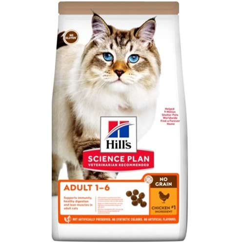 Hills Tahılsız Tavuklu Yetişkin Kuru Kedi Maması 1,5 Kg