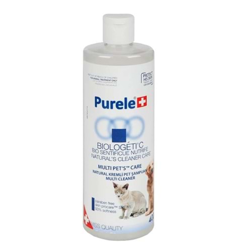 Purele Biologetic Kremli Kedi ve Köpek Şampuanı 400 ml