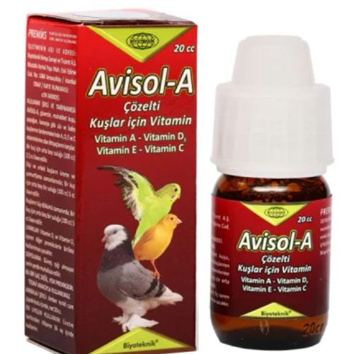 Biyo Teknik Avisol-A Vitamini Katkılı Sıvı Çözelti 20cc