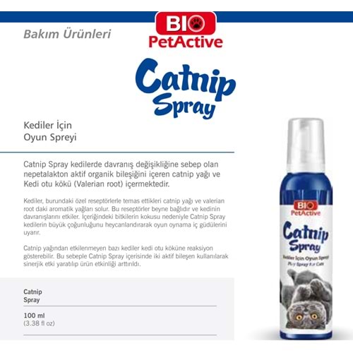 Bio Petactive Catnip Sprey 100ml
