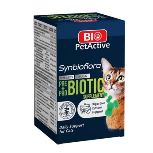 Bio Petactive Synbioflora Probiotic Kedi Tablet 30 Gr 60 Adet