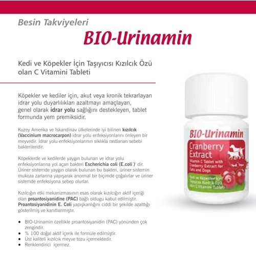 Bio Pet Active Bio Urinamin İdrar Yolu Tableti 20 Adet