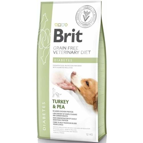 Brit Veterinary Diet Diabetes Diyabet Hastalığı olan Köpekler için Tahılsız Köpek Maması 12kg