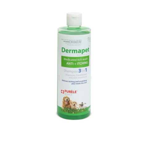 Purele Dermopet Kedi Ve Köpek İçin Dermatolojik Şampuan 450 ml