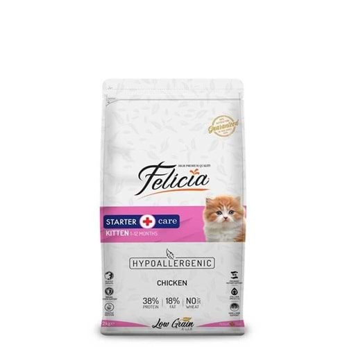 Felicia HypoAllergenic Tavuklu Düşük Tahıllı Yavru Kedi Maması 2kg