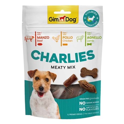 GimDog Charlies Karışık Etli Tahılsız ve Şekersiz Köpek Ödül Maması 70gr