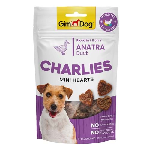 GimDog Charlies Ördekli Tahılsız ve Şekersiz Köpek Ödül Maması 70gr