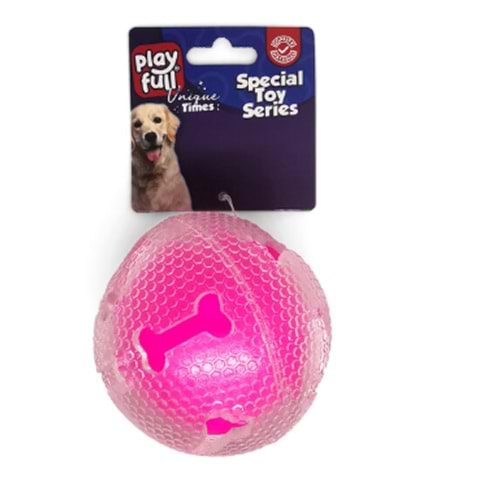Playfull Öten Kemik Desenli Şeffaf Plastik Top Köpek
Oyuncağı 7,5 Cm