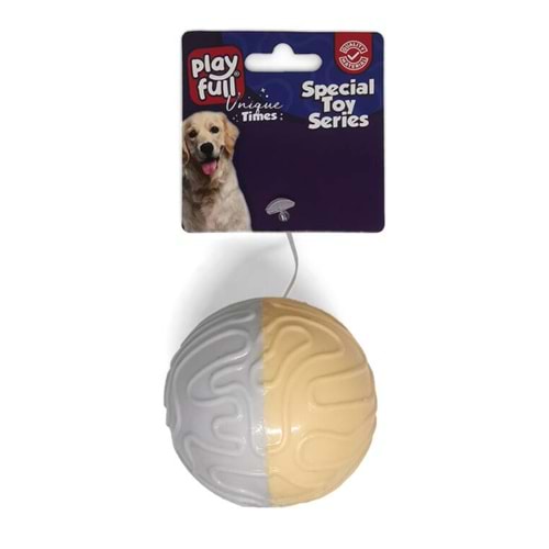 Playfull Öten Tırtıklı Plastik Top Köpek Oyuncağı 6 Cm 45 Gr