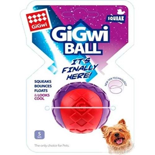 Gigwi Ball Sert Top Köpek Oyuncağı 5cm (Karışık Renkli)