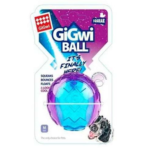 Gigwi Ball Sert Şeffaf Top Köpek Oyuncağı 6cm (Karışık Renkli)