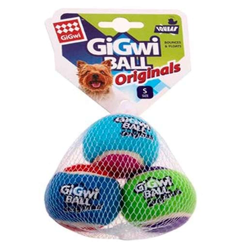 GiGwi Ball Tenis Topu Köpek Oyuncağı 5cm (3'lü) (Karışık Renkli)
