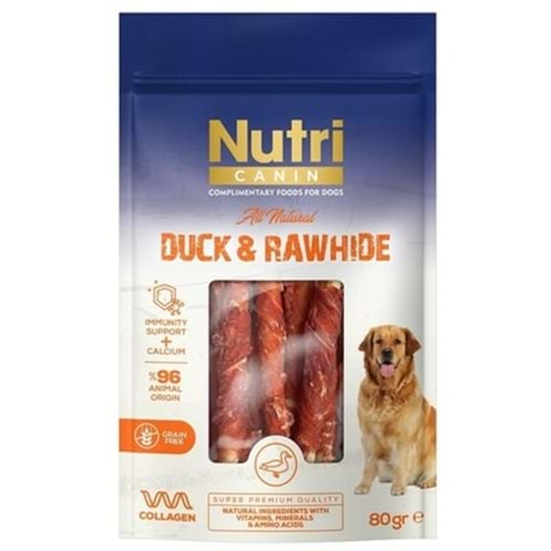 Nutri Canin Ördek Eti Sarılı Kemik 80 Gr.