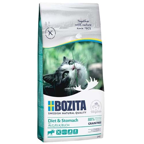 Bozita Sensitive Diet&Stomach Tahılsız Yetişkin Kedi Maması 2 kg