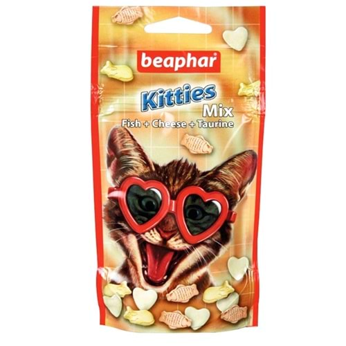 Beaphar Kitties Balık Peynir Taurinli Kedi Ödül Maması 32 Gr