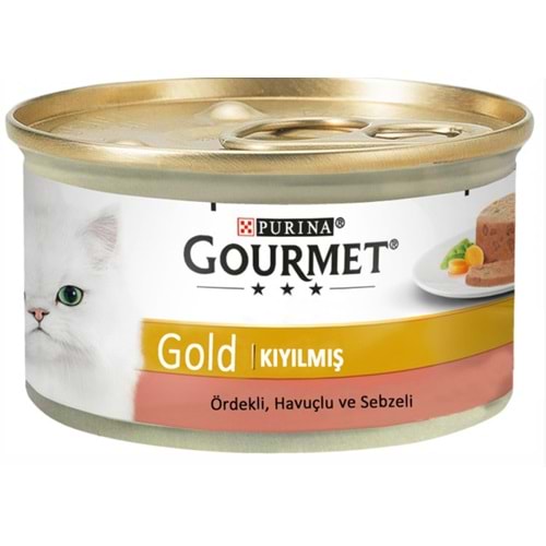 Purina Gourmet Gold Kıyılmış Ördekli Ve Sebzeli Kedi Konservesi 85 gr