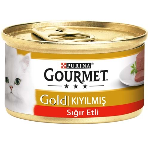 Purina Gourmet Gold Kıyılmış Sığır Etli Kedi Konservesi 85 gr