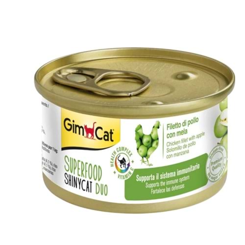Gimcat Superfood Tavuklu ve Elmalı Yetişkin Kedi Konservesi 70gr