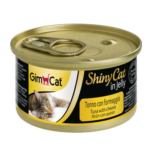 Gimcat Shiny Cat Ton Balıklı ve Peynirli Kedi Konservesi 70gr