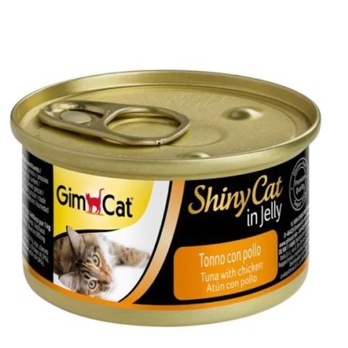 Gimcat Shinycat Ton Balıklı ve Tavuklu Kedi Konservesi 70gr