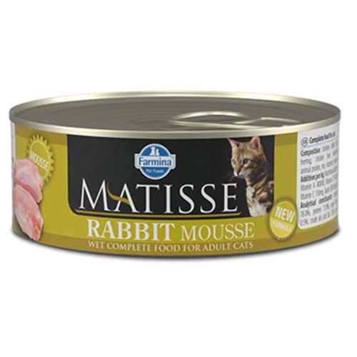 Matisse Mousse Tavşanlı Kedi Konservesi 85 Gr