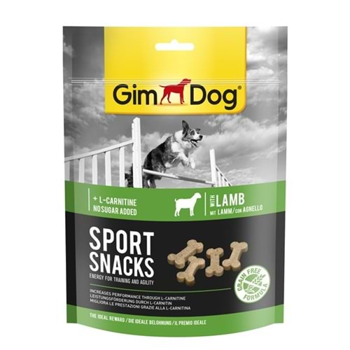 GimDog Sportsnacks Kuzulu L-Carnitinli Tahılsız Köpek Ödülü 150gr