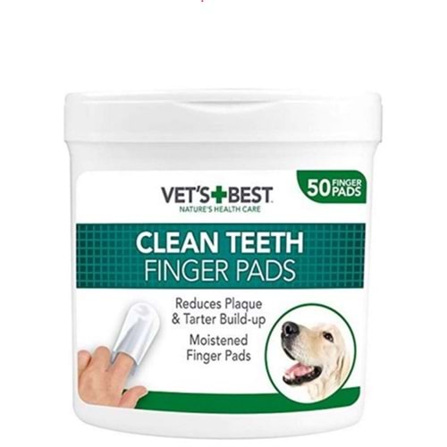 Vets Best Köpekler İçin Diş Temizleme Parmak Pedi 50 Adet
