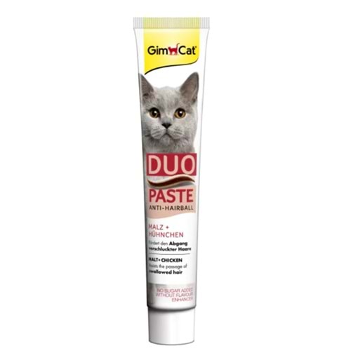 GimCat Duo Anti-Hairball Tüy Sağlığı için Tavuklu Kedi Macunu 50gr