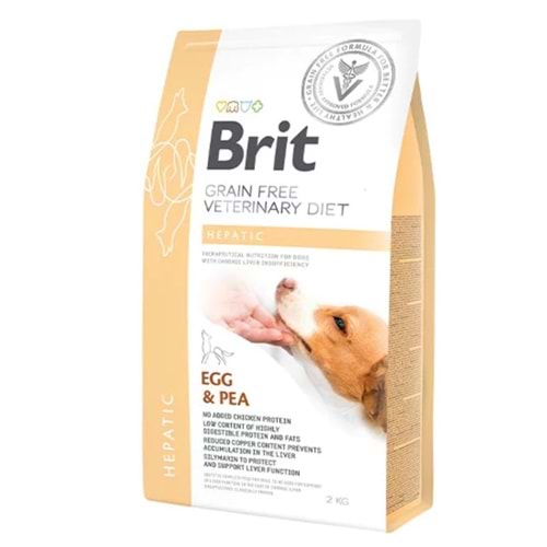 Brit Veterinary Diet Hepatic Karaciğer Yetmezliği olan Köpekler için Tahılsız Köpek Maması 2kg