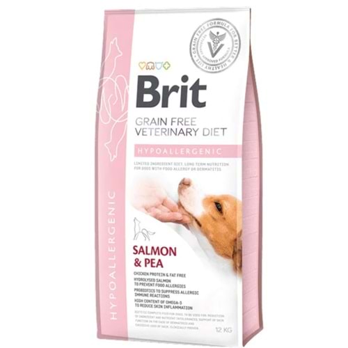 Brit Veterinary Diet Hypo-Allergenic Cilt Sağlığı Destekleyici Tahılsız Köpek Maması 12kg