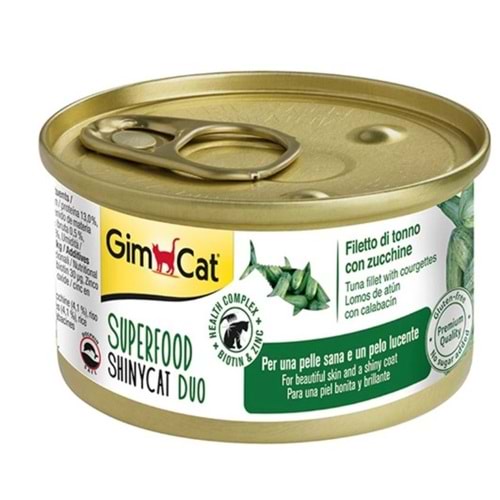 GimCat Superfood Ton Balıklı ve Kabaklı Yetişkin Kedi Konservesi 70gr
