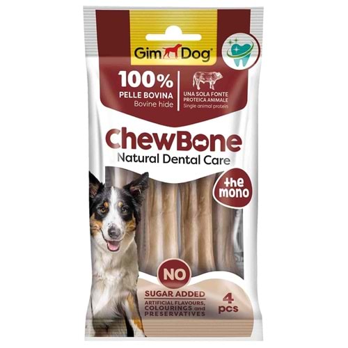 GimDog Chew Bones Press Naturel Köpek Çiğneme Kemiği 80gr