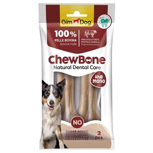 GimDog Chew Bones Press Naturel Köpek Çiğneme Kemiği 120gr