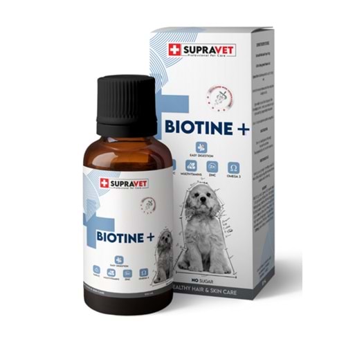 Supravet Biotine Köpekler için Tüy Sağlığı Multi Vitamin Damlası 100 ML