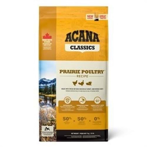 Acana Classic Prairie Poultry Kümes Hayvanlı Köpek Maması 9,7 Kg