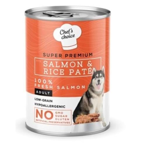 Chefs Choice Somonlu Pirinçli Ezme Köpek Konservesi 400gr