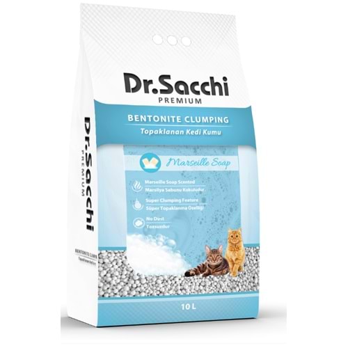 Dr.Sacchi Marsilya Sabunu Kokulu Bentonit Kedi Kumu 10 Lt