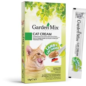 Garden Mix Kedi Kreması Kuzu ve Kedi Otlu 5 Adet 15 Gr