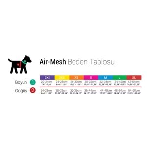 AIR-MESH HARNESS RED 3XS